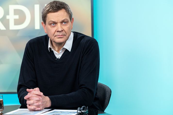 Magnús Tumi ræddi stöðuna í Grindavík í kvöldfréttum. 