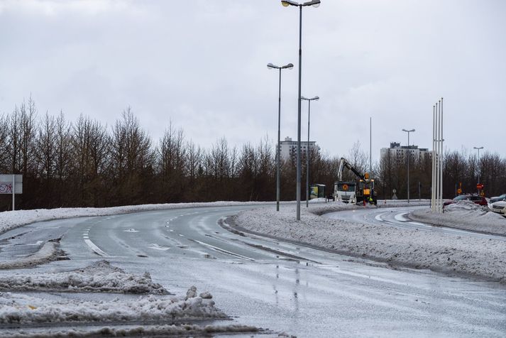 Það eru ekki margir á ferli í samkomubanninu, það verður að segjast.