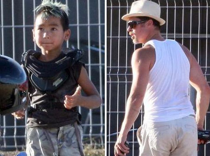 Maddox og Brad Pitt