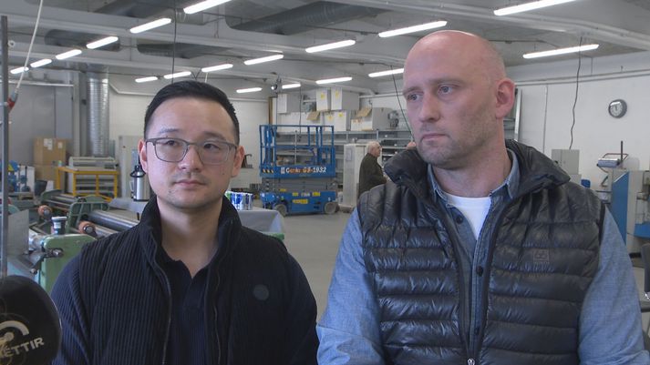 Aron Wei Quan rekstrarstjóri Fönix og talsmaður eigenda og rekstraraðila á Ártúnshöfða og Borgþór Stefánsson eigandi Vélsmiðjunnar Hörku og talsmaður fyrirtækja á Ártúnshöfða