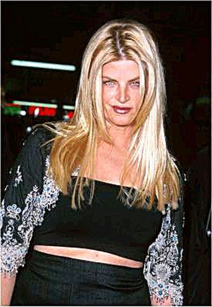 Leikkonan Kristie Alley ku vera mjög hamingjusöm með Ted Volynets sem er 40 árum yngri en Alley.