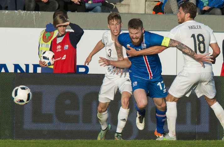 Aron Einar Gunnarsson, fyrirliði íslenska landsliðsins.