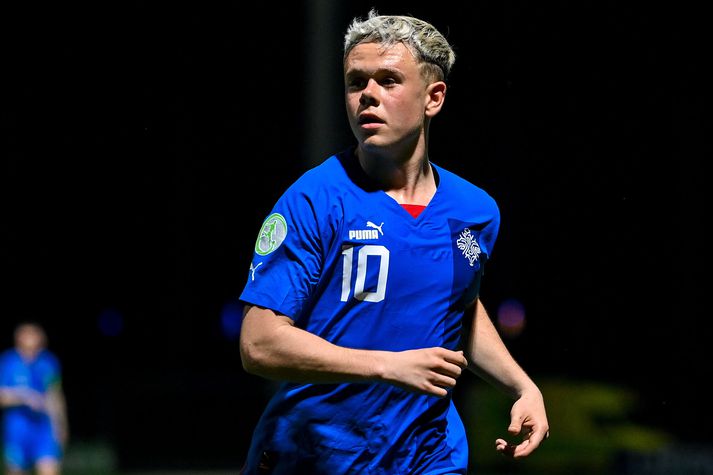 Eggert Aron Guðmundsson lagði upp markið sem kom öllu af stað hjá Brann í leiknum í Bergen í dag.