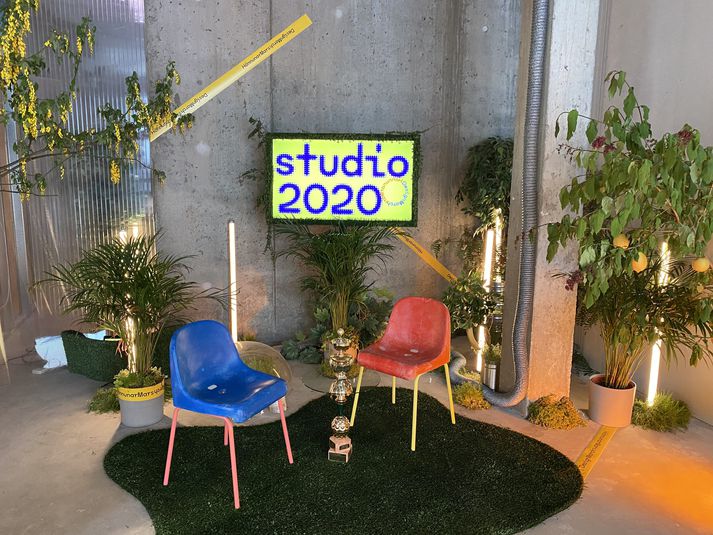 Settið hjá Studio 2020 á Hafnartorgi.