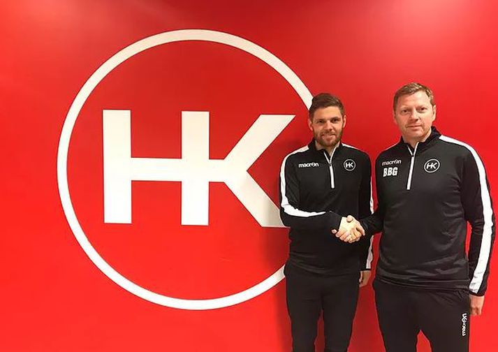 Þjálfarateymi HK: Viktor Bjarki og Brynjar Björn Gunnarsson.