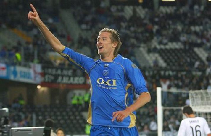 Peter Crouch skoraði í kvöld.