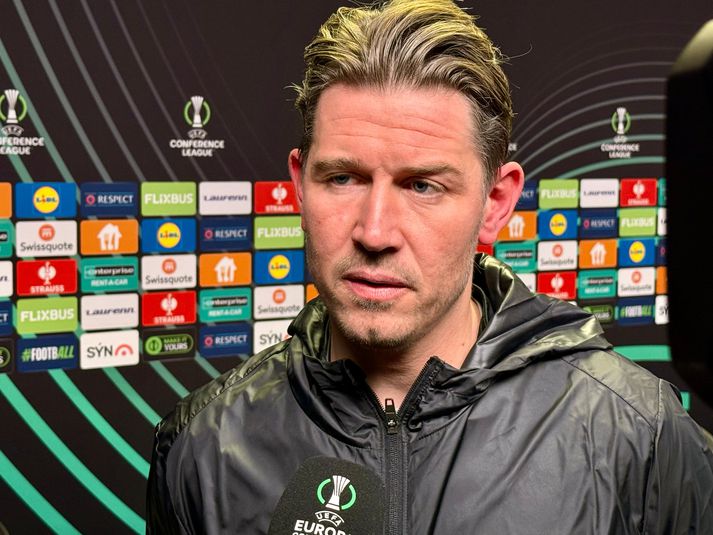 Ólafur Ingi ætlar að láta reyna á hápressuna í kvöld. 