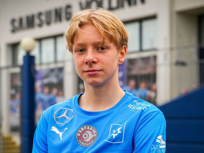 Arnar Breki Björnsson skrifaði undir sinn fyrsta samning við Stjörnuna í vetur.