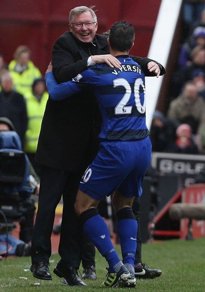 Van Persie vann sinn eina Englandsmeistaratitil með Manchester United vorið 2013.