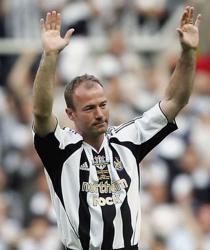 Alan Shearer er einn virtasti leikmaður Newcastle frá upphafi.