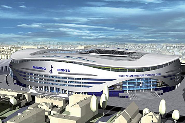 Hér má sjá tölvulíkan af nýja heimavelli Tottenham