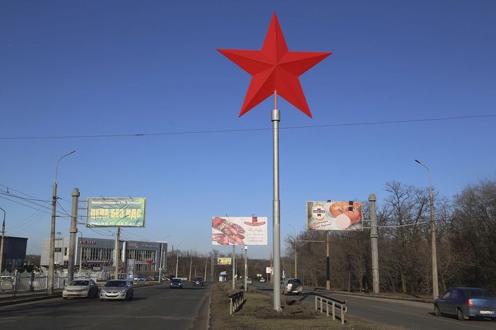 Frá Donetsk í Úkraínu. Verið er að flytja íbúa til Rússlands.