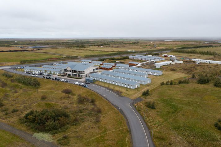 Herbergið var á Hótel Stracta á Hellu.