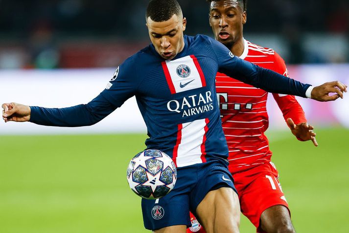 Mbappé í leik með PSG á síðustu leiktíð.