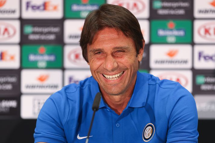 Antonio Conte - þjálfari Inter - er spenntur fyrir leik kvöldsins.