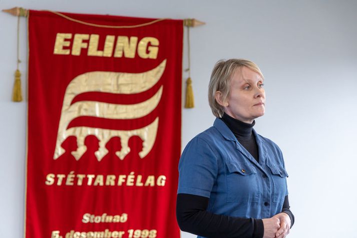 Sólveig Anna Jónsdóttir, formaður Eflingar, segir að um rétt skref sé að ræða.