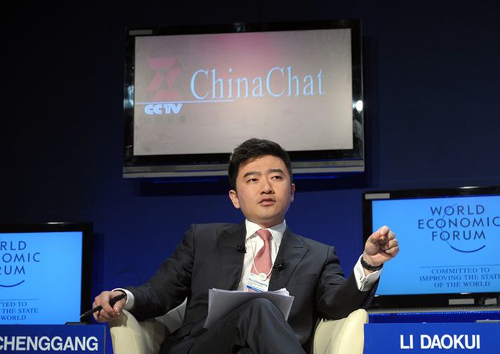 Chenggang er þekktur fyrir sjónvarpsviðtöl sín.