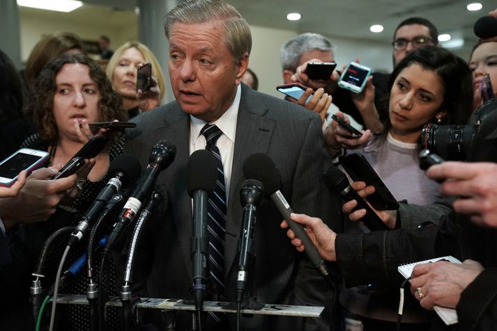 Lindsay Graham er repúblikani og stuðningsmaður Donald Trump, forseta Bandaríkjanna.