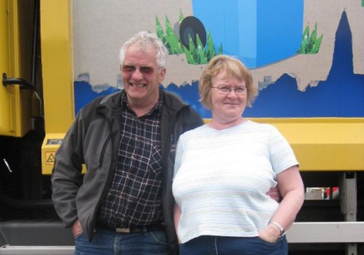 Óskar Ágústsson og Sigríður Guðrún Jónsdóttir eiginkona hans.