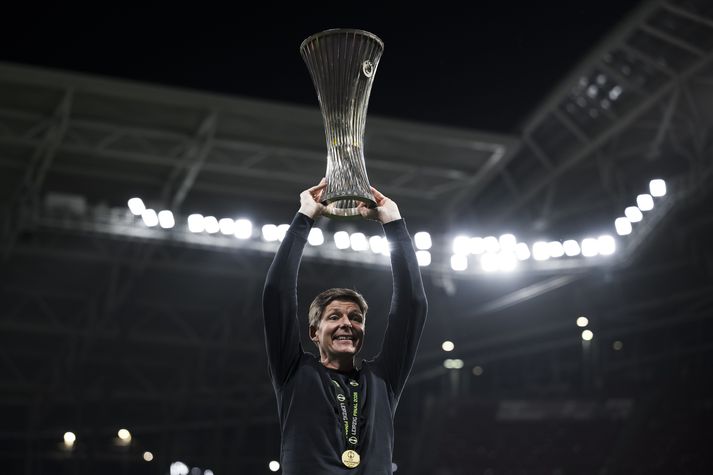 Oliver Glasner stýrði Crystal Palace til sigurs í Sambandsdeild Evrópu á síðasta tímabili.
