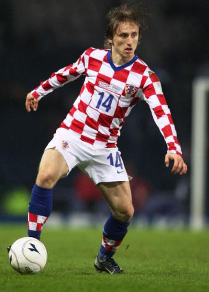 Modric í landsleik.