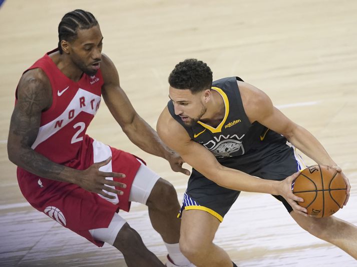 Klay Thompson hefur ekki spilað síðan í úrslitunum 2019