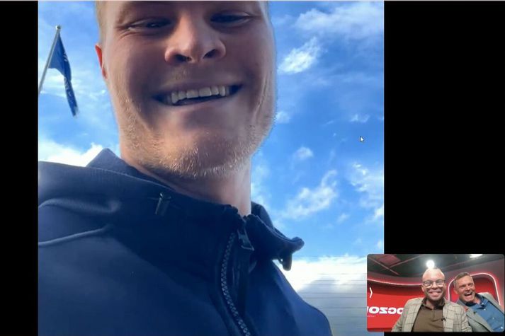 Það fór vel á með þeim félögum, Andra, Andra og Hjörvari í Doc Zone.