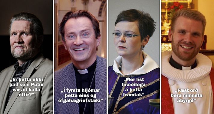 Frá vinstri: Gunnar Þorsteinsson, Hjörtur Magni Jóhannsson, Hildur Eir Bolladóttir og Sigurvin Lárus Jónsson.