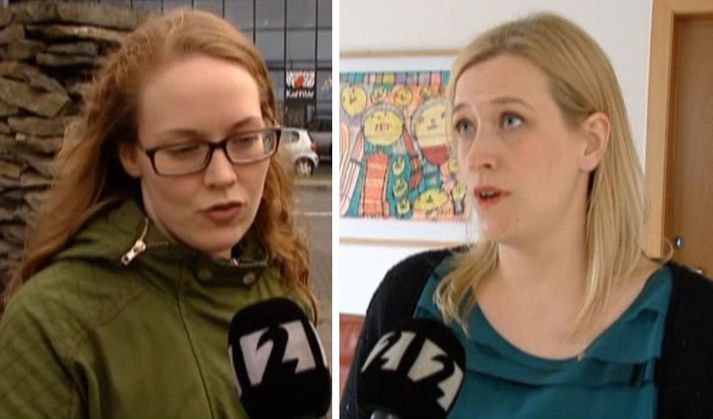 Steinunn og Eygló. Konur fá almennt minna greitt úr lífeyrissjóðum en karlar og þurfa að reiða sig í meiri mæli á almannatryggingarkerfið.