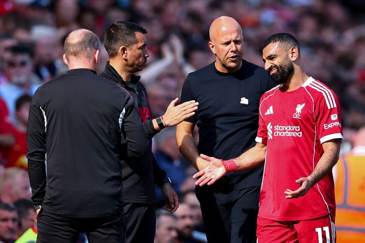 Samband Mohameds Salah og Arnes Slot hefur verið mikið til umræðu í vetur.