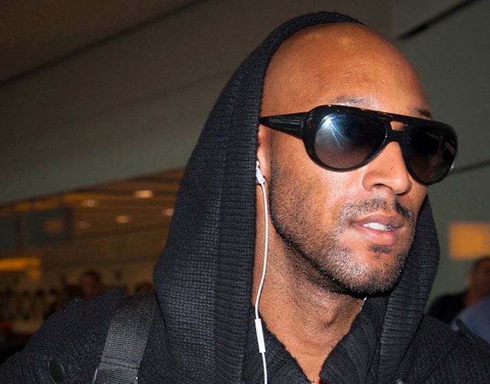 Nicolas Anelka við komuna til Lundúna frá Suður-Afríku á mánudag.
