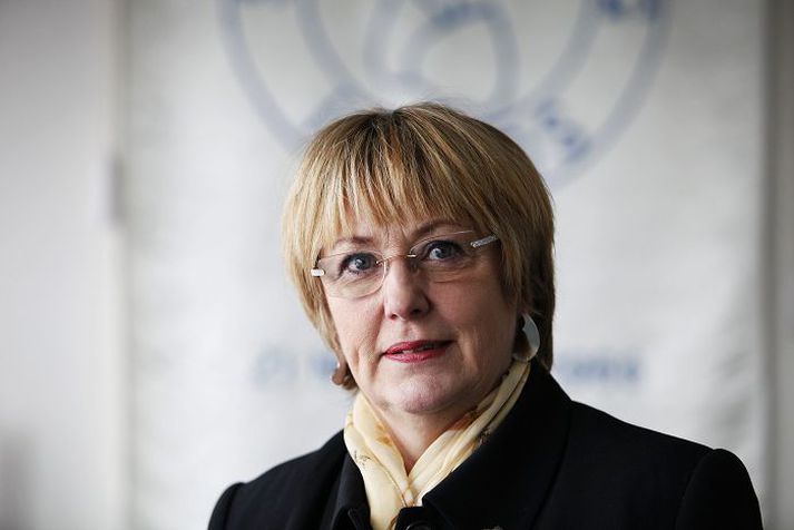 Kristín Á. Guðmundsdóttir formaður Félags sjúkraliða.