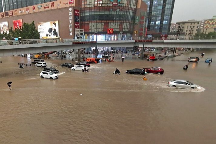 Þessi mynd er tekin í borginni Zhengzhou.