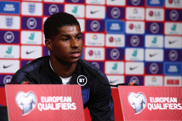 Marcus Rashford hefur skorað 7 mörk í 32 leikjum fyrir England