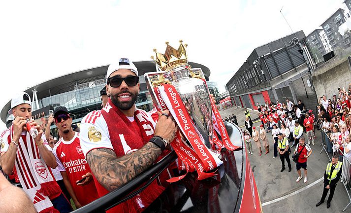 David Raya átti ríkan þátt í Englandsmeistaratitlinum - öryggið uppmálað í marki Arsenal í allan vetur.