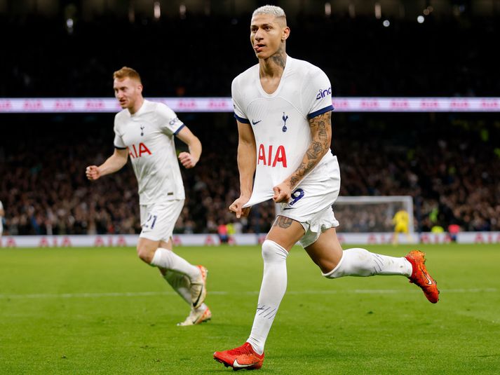 Richarlison skoraði þriðja mark Tottenham í kvöld.