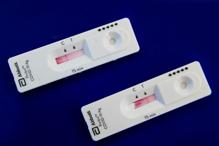 Covid hraðpróf Rapid test hjá Heilsugæslu Höfuðborgarsvæðisins