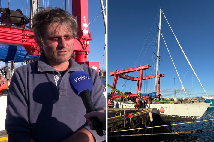 Mateusz Ćwikliński skipstjóri segist vera dauðþreyttur. 