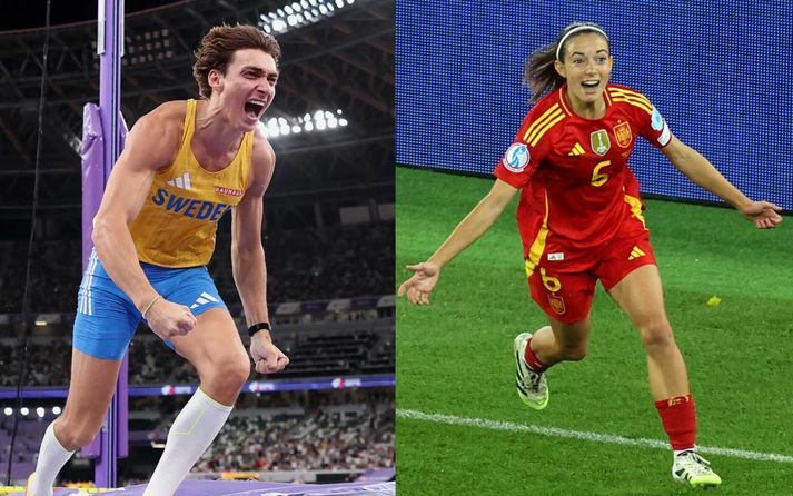 Heimsmethafinn Armand Duplantis og fótboltastjarnan Aitana Bonmatí þóttu skara fram úr á árinu.
