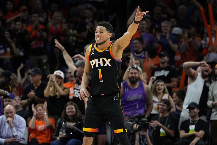 Tómas Steindórsson sagði einfaldlega „nei“ þegar hann var spurður út í Devin Booker.