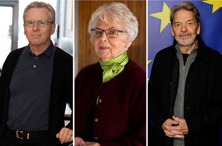 Þórarinn Eldjárn, Ragnheiður Jónsdóttir og Ágúst Guðmundsson.