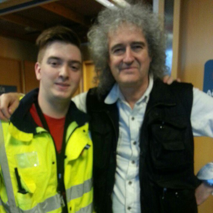 Stefán ásamt Brian May