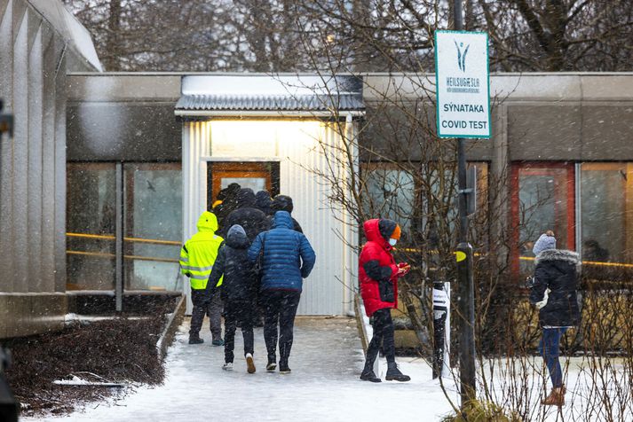 Covid test á Suðurlandsbraut