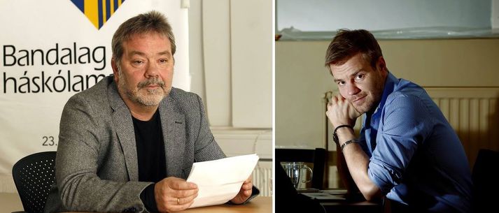 Guðmundur Gunnarsson, varaformaður lífeyrissjóðsins Stafa, og Sölvi Tryggvason, fjölmiðlamaður.