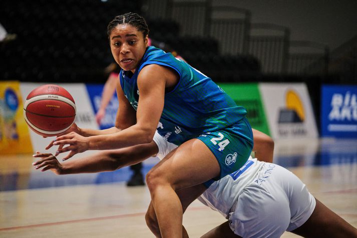 Jadakiss Nashi Guinn skoraði 22 stig fyrir Hamar/Þór í kvöld.