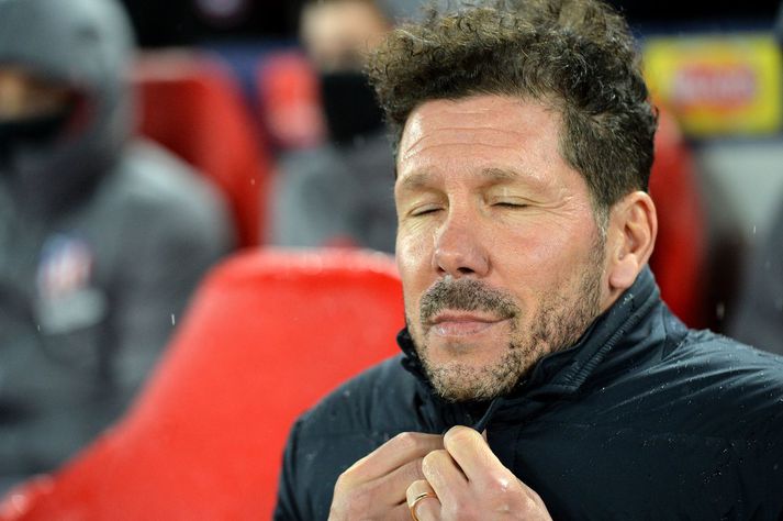 Diego Simeone fann leið til að stoppa Liverpool liðið en spænska liðið er stóra liðið í kvöld.