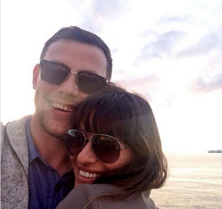 Lea Michele ásamt Cory Monteith.