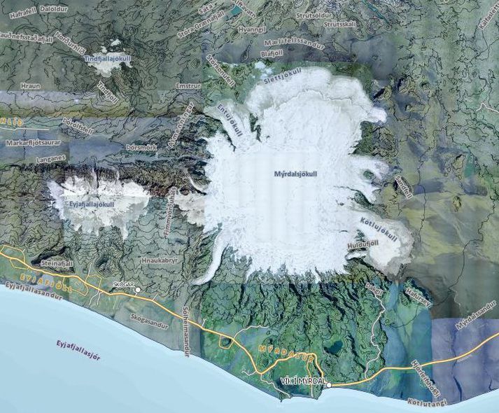 Smáhlaup úr Entujökli með mikilli lykt eru þekkt í Fremri Emstruá.