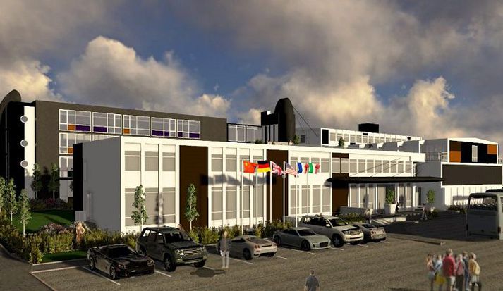 Teikning Hótelið á Húsavík verður stækkað um 4.700 fermetra. Framkvæmdirnar munu kosta um einn milljarð króna. Mynd/Íslandshótel