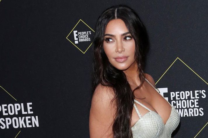 Kim Kardashian á verðlaunahátíð árið 2019.